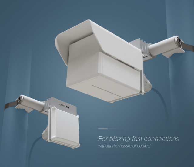 Dostupan MikroTik Gigabit outdoor PtP / PtMP wireless sistem na 60GHz + 5GHz – domet do 2.4 km