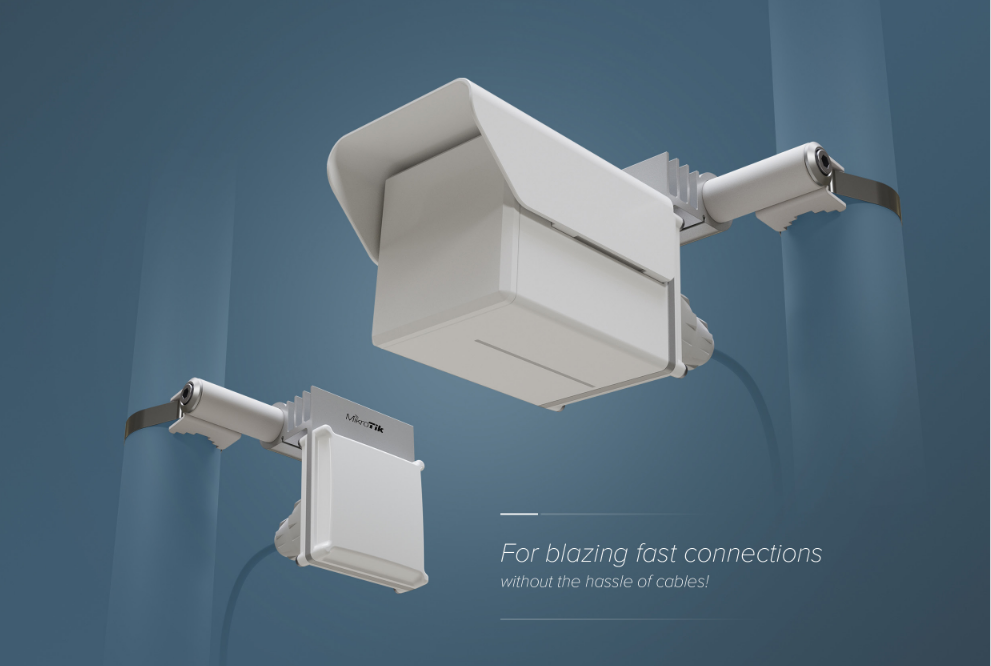Dostupan MikroTik Gigabit outdoor PtP / PtMP wireless sistem na 60GHz + 5GHz – domet do 2.4 km